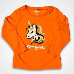 2/$15🥳 Orange Long Sleeve  Candycorn Shirt